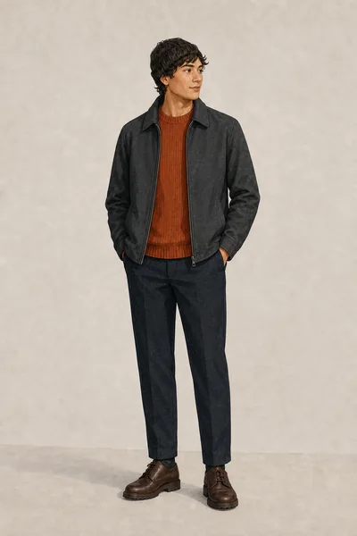 Level 3 jumper and lightweight jacket outfit