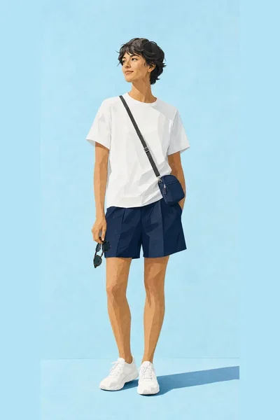 Level 8 t-shirt and shorts outfit