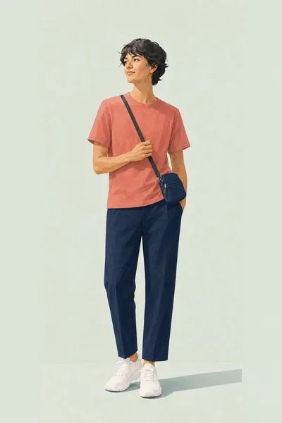 Level 7 breathable t-shirt and light trousers outfit